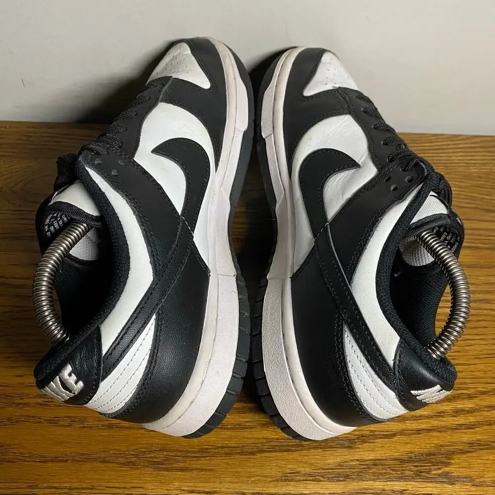 Nike Dunk Low Panda Sneakers Womens Size 9 White/Black-White